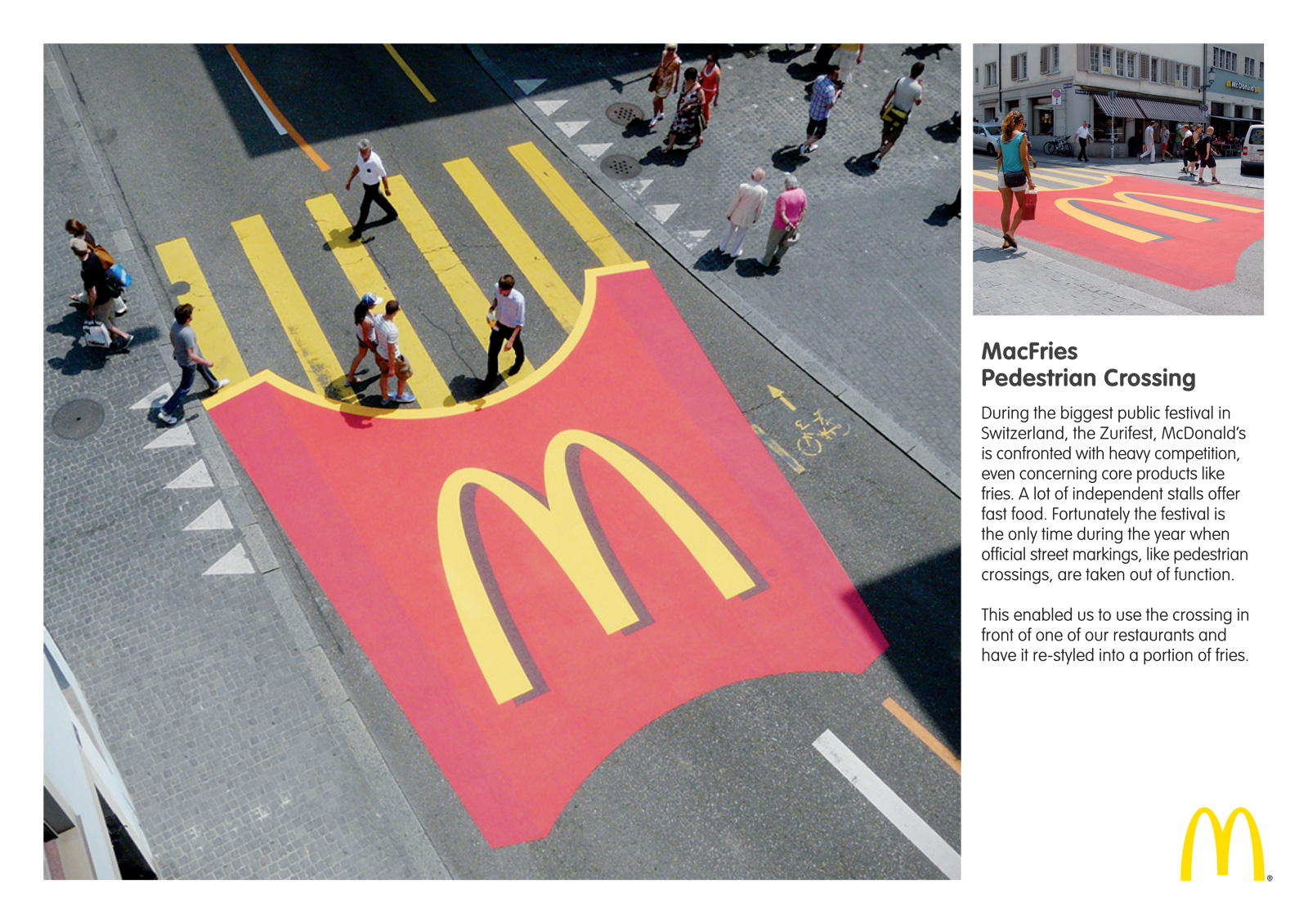 McDonalds MacFries Pedestrian Crossing Фришеходные переходы