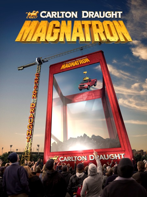 Carlton Draught Magnatron Компания производитель пива создаст мега большой игровой автомат 