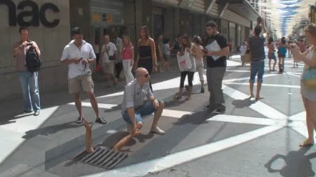 Resident Evil Non Traditional Marketing Зомби атака в Мадриде
