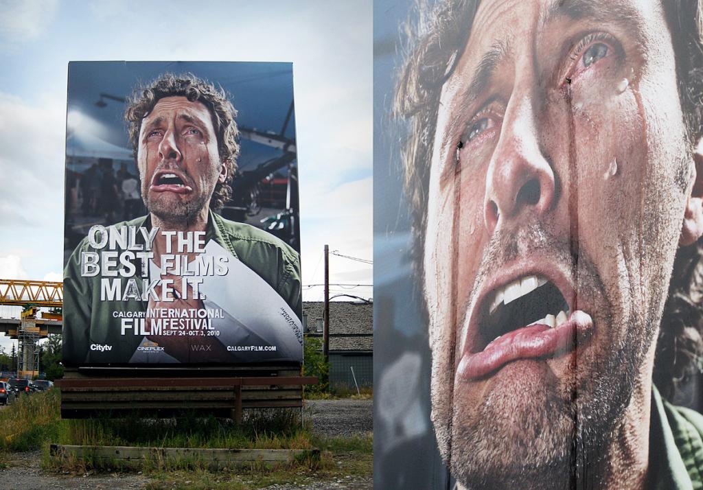 calgary international film festival crying billboard medium 92493 Плачущий биллборд